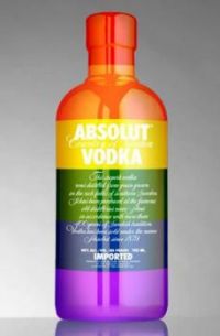 Botella de vodka Absolut edición limitada