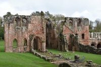 Furness Abbey, founded 1157,   the Western front.