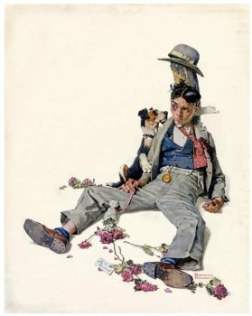 Solve Norman Rockwell jigsaw puzzle online with 20 pieces