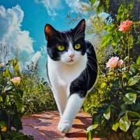 Patrolling the Garden, resizable 9 to 600 pieces