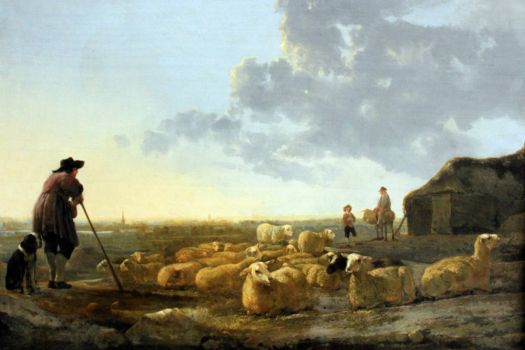 Albert Cuyp--Herd of Sheep at Pasture, 1650, Städelsches Kunstinstitut