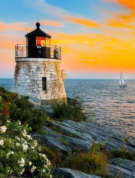 Castle Hill Lighthouse -- Newport, Rhode Island...
