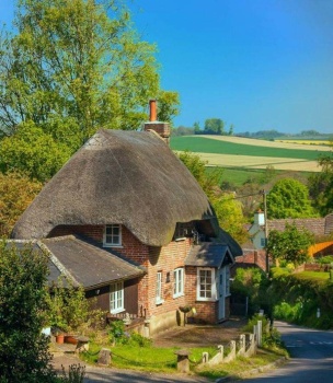 English Country Thatched Cottage