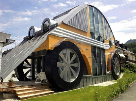 Car shaped home, Langwied, Austria