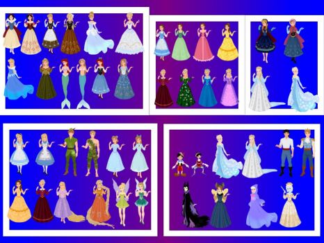 Solve Disney vs Fairytale collage jigsaw puzzle online with 221 pieces