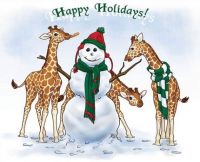 Christmas Giraffes