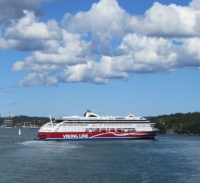 Ferry Viking Grace in Baltic Sea