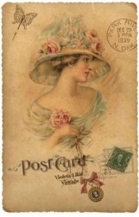 Poštovní karta viktoriánských žen