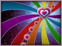 Rainbow Hearts (Large)