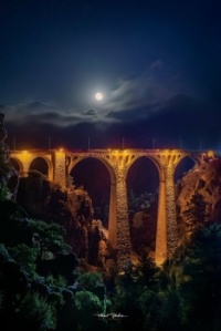 A full Moon over the Varda Viaduct!