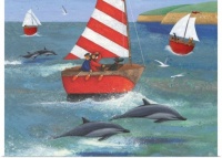 Sailing with Dolphins by Peter Adderley
