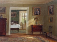 Hans Hilsøe - An interior scene