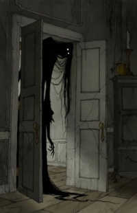 door shadow ghost by Abigail Larson