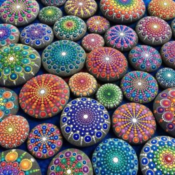 Stone Art Mandala by Elspeth McLean
