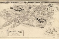 1953 map of Disneyland