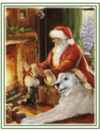 Santa and Seven by the Fire
