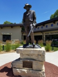 John Wayne Statue in Winterset IA