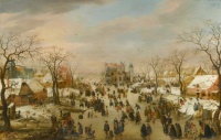 Dutch Winter landscape by Avercamp