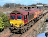 EWS Class 66 66044 at Normanton.