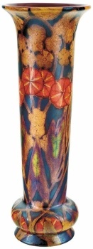 Vase with Circular Flower Motif, Zsolnay Ceramic Factory, 1900