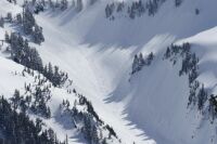 Telemark tracks in the Tatoosh Range
