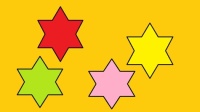 4 colored stars