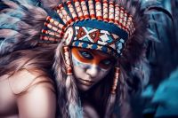 native-american-woman-artwork-hd