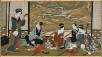 Utagawa Toyoharu - A Winter Party (c.1800)