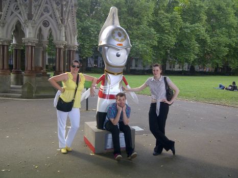 My Three with Olympic Mascot