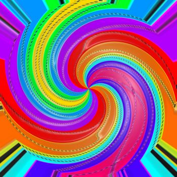 Solve Twirled Around (M) jigsaw puzzle online with 196 pieces