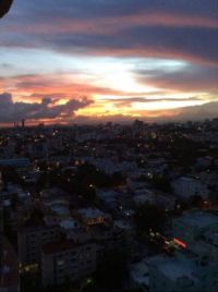 Beautiful sunset,From Santo Domingo City