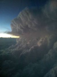 Thunderheads over Texas Panhandle 2-9-2013