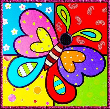 Solve цветная бабочка jigsaw puzzle online with 100 pieces
