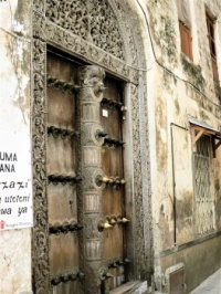 Old door on Zanzibar